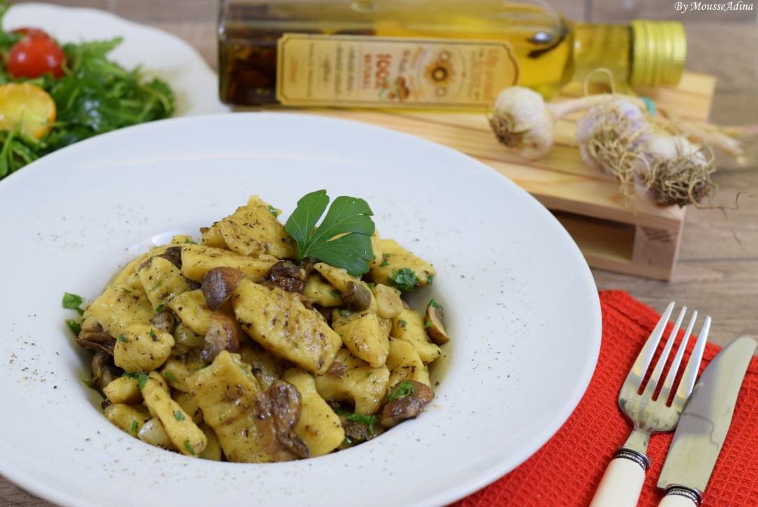 Gnocchi cu trufe și hribi